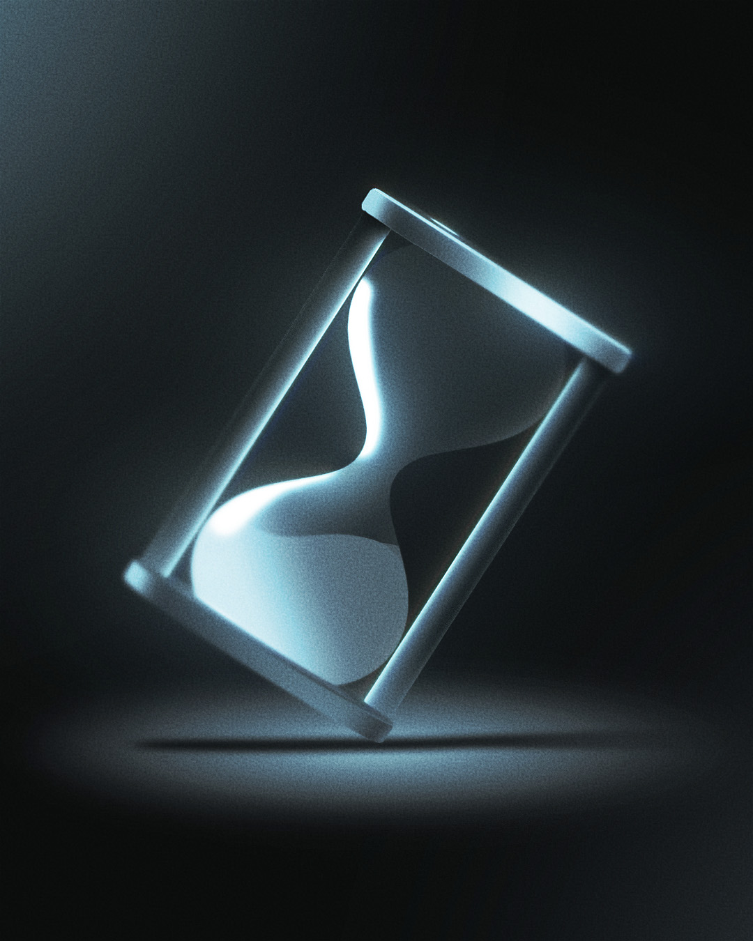 hourglass motion design style frame